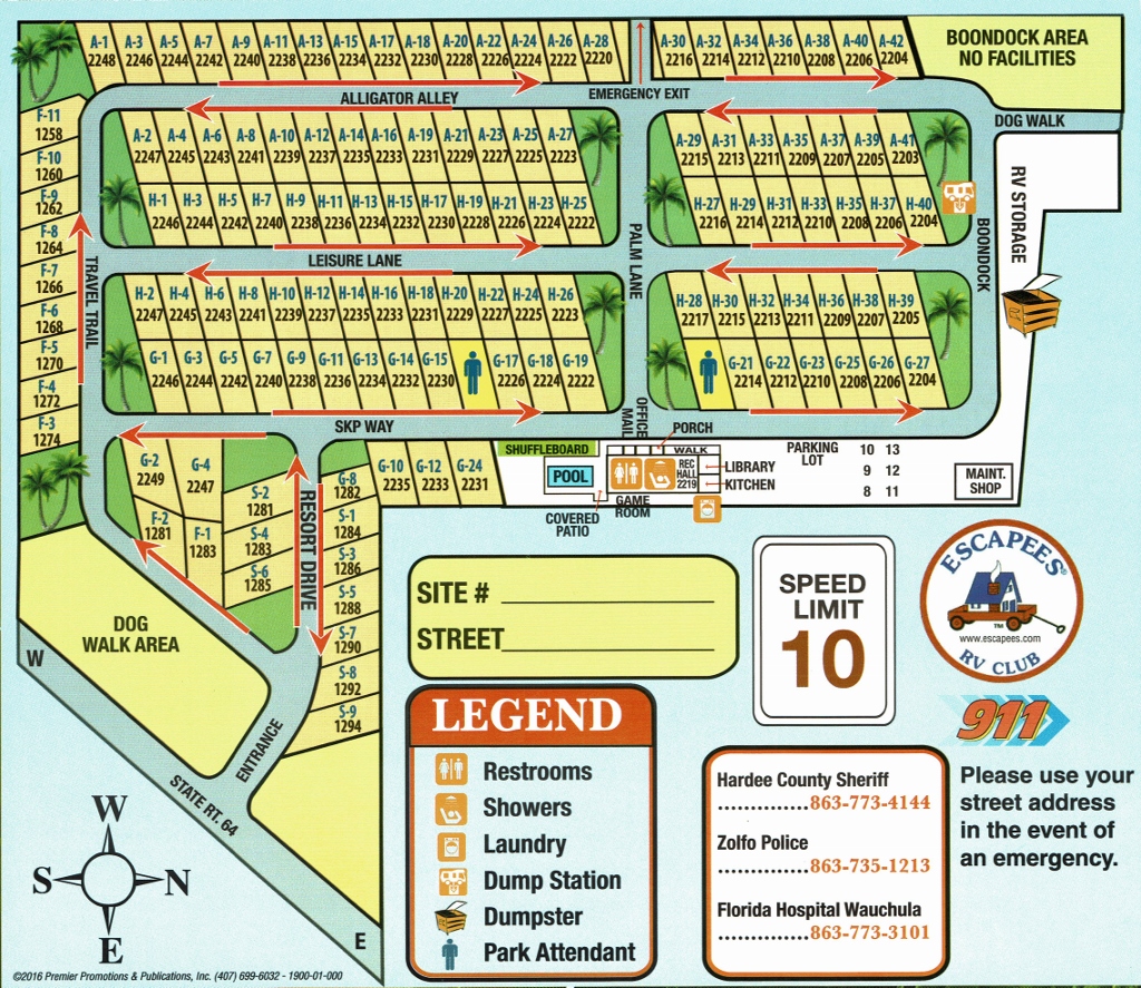 Park Map – Florida SKP Resort